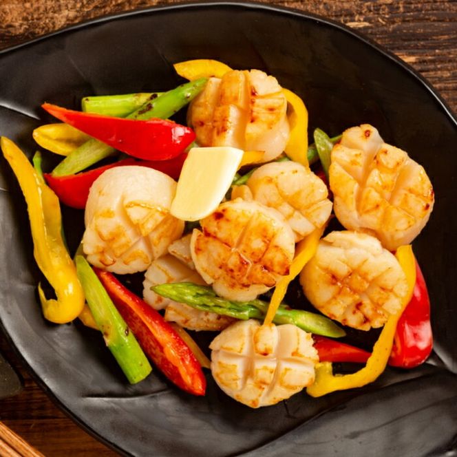 30-125 北海道オホーツク海産ホタテ玉冷ジャンボサイズ(1kg)