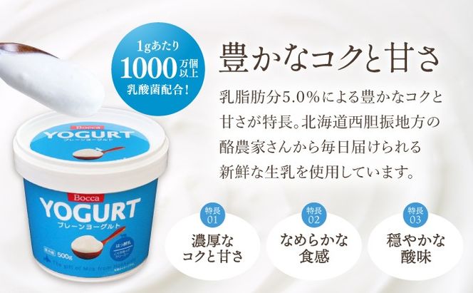 北海道 牧家 Bocca ヨーグルト 500g 6個 計3.0kg 生乳 ミルク 練乳 濃厚 デザート スイーツ おやつ 乳製品 冷蔵 