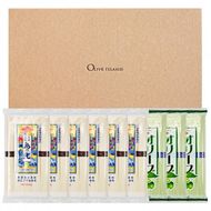 小豆島手延素麺 島の光 1袋250g 2種9袋セット 紙箱【特級品黒帯×6オリーブ素麺×3】