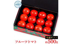 【先行予約】フルーツトマト特選ギフト約500g <2027年1月〜発送> /  特Aランク トマト フルーツトマト 池トマト 糖度10度以上 高糖度 高知県産 ギフト 箱入り 贈答用 贈り物 健康【池トマト】[BQAG027]