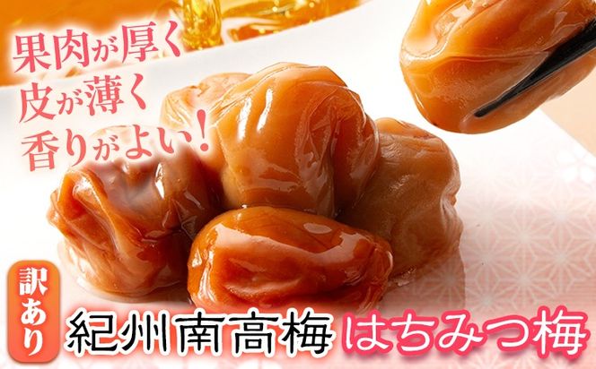 南高梅 はちみつ 梅 わけあり 紀州南高梅 はちみつ梅 1kg または 2.6kg 有限会社プラム《30日以内に出荷予定(土日祝除く)》和歌山県 日高町 送料無料 梅 うめ ウメ 南高梅 蜂蜜 紀州 訳あり 送料無料---wsh_plm9_30d_25_10000_1kg---