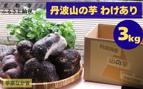 【芋家なか吉】丹波山の芋 わけあり 3キロ 11月収穫のとれたての新芋［ 京都 山の芋専門店 職人 とろろ 芋 いも イモ 野菜 3kg 不揃い 事業者応援品 応援 人気 おすすめ お取り寄せ 通販 送料無料 ふるさと納税 ］ 261009_B-SG08