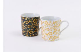 ペア軽量マグカップ　青粒白粒桜 172111_CY20004