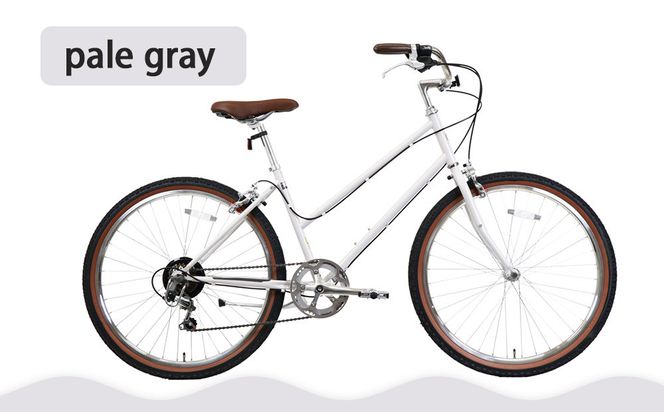 【エイリン】組立済み発送 シティサイクル 26型 TROVE Lit ＜pale gray＞｜京都 自転車専門店 人気 おしゃれ 自転車［ 完成車でお届け すぐ乗れる 26インチ ファミリー サイクル おしゃれ 人気 おすすめ 自転車 軽快 街乗り スポーツ アウトドア ギフト プレゼント 通販 送料無料 ふるさと納税 ］ 261009_A-XW012VC02