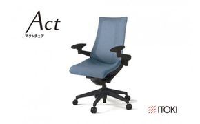 イトーキ アクトチェア ブラック×ダックブルー オフィスチェア【メッシュ・ハイバック/ウレタンキャスター / 4Dリンクアームレスト / 快適な座り心地/通気性・メッシュ素材/フレキシブルバックレスト / 360°回転 / 11.5cm座面上下昇降 / 完成品/日本製・こだわりの品質】ゲーミングチェア KG477JEM1T1B4F (KG-477JEM1T1B4C)【EI011W】
