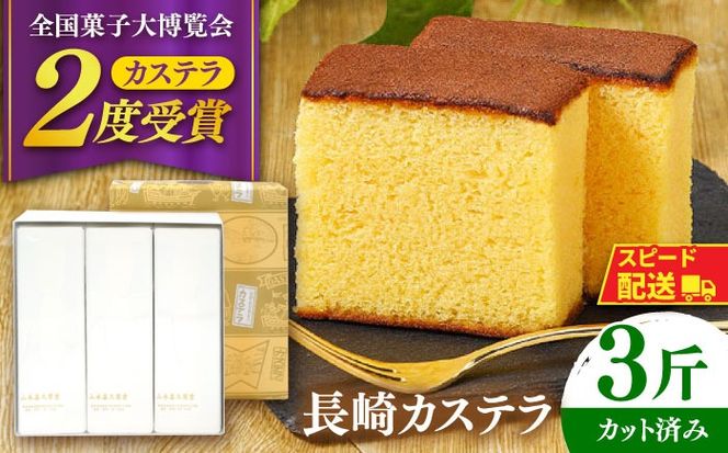 【内閣総理大臣賞・名誉総裁賞受賞】カステラ 3斤 / かすてら お菓子 おやつ 長崎かすてら 長崎カステラ / 南島原市 / 山本喜久栄堂[SAL004]
