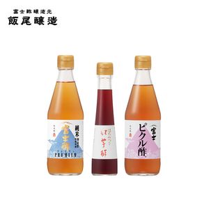 富士酢3本組ギフトセットA（K3f-h）飯尾醸造 自社製造 酒蔵 お米 棚田 丹後 天橋立 京都 濃厚 酢もともろみ 調味料  myz03 myz11 myz22