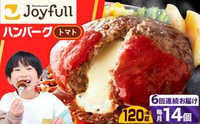 【全6回定期便】【福岡工場直送】ジョイフル ハンバーグ 14個( チーズイン + トマトソース )《築上町》【株式会社　ジョイフル】[ABAA025]