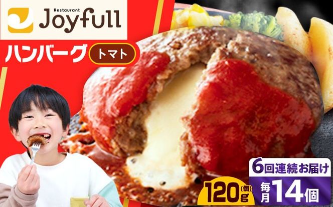 【全6回定期便】【福岡工場直送】ジョイフル ハンバーグ 14個( チーズイン + トマトソース )《築上町》【株式会社　ジョイフル】[ABAA025]