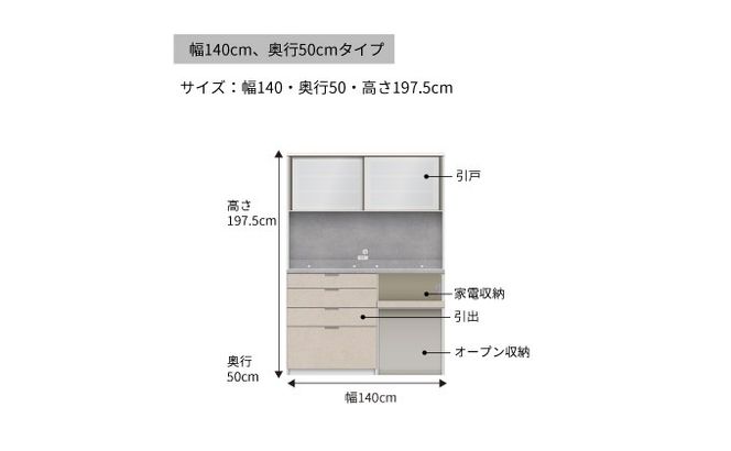 キッチンボードRU-1402R [No.1015]