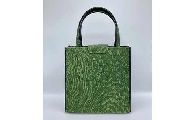 珠陽工芸トートバッグ　牛革コンビ黒木目紋様　鞄 カバン レディース 東京 工芸品 自立型 牛革 ファッション 洋装 和装 雑貨