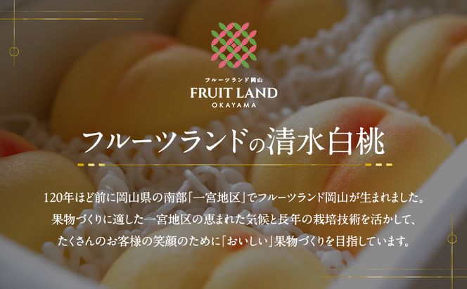 桃 2026年 先行予約 清水白桃 8玉 合計約2.0kg もも モモ 岡山県産 国産 フルーツ 果物 ギフト