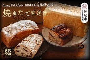 【瞬間冷凍】4種類のパン焼きたて直送便セット【食パン 純国産 佐賀県産 厳選素材 こだわり製法】(H111109)