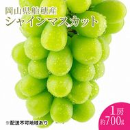 ぶどう 2026年 先行予約 【プレミアムシャインマスカット 晴王 1房 約700g】 赤秀品以上  岡山県船穂産 葡萄 ブドウ ギフト ハレノフルーツ 皮ごと食べる みずみずしい