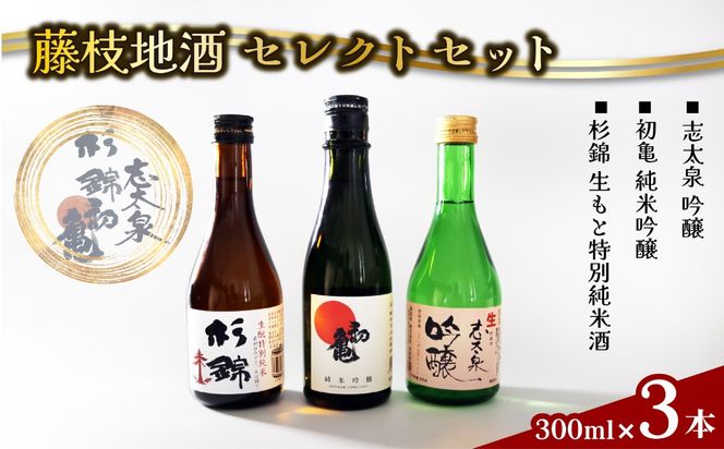 日本酒 藤枝 地酒 セレクト セット 300ml 3本 お酒 家飲み 宅飲み ギフト 飲み比べ 瓶 贈り物 初亀 純米吟醸 杉錦 生酛特別純米酒 志太泉 吟醸 酒 人気日本酒 おすすめ日本酒 定番 プレゼント 静岡県 藤枝市