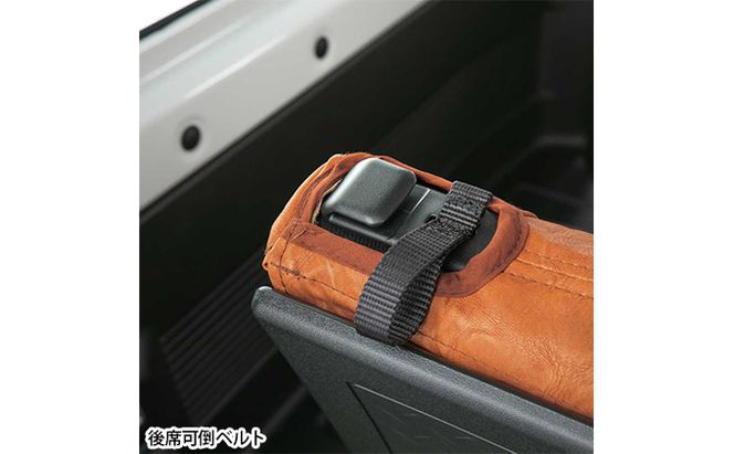 ヴィンテージレザーシートカバー（ブラウン）　ジムニー（JB64/74）専用 車用品 内装 パーツ 茶色 工具不要 