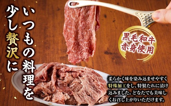 黒毛和牛赤身切り落とし 2kg ( 500g × 4パック ) 【配送月が選べる】 小分け 個包装 便利 牛肉 焼肉 焼き肉 お肉 肉 焼くだけ 冷凍 たれ 味付き BBQ アウトドア キャンプ 人気 おすすめ 神奈川 川崎