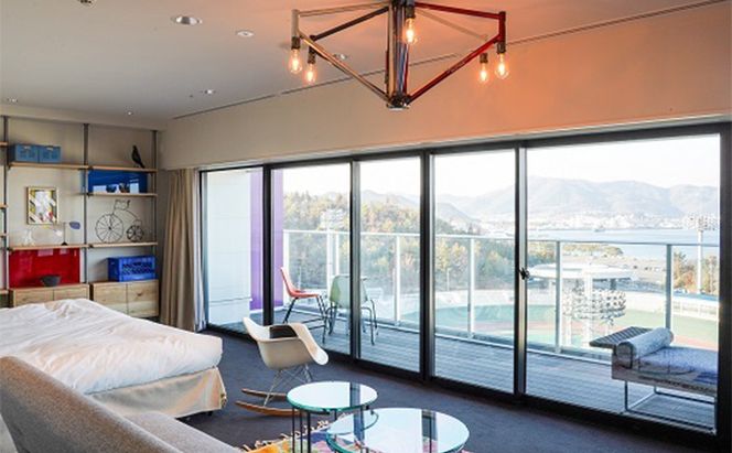 KEIRIN HOTEL 10 ホテル 3,000円分 金券 チケット 宿泊 レストラン 利用 開放的 景色 瀬戸内海 非日常的 瀬戸内 海の幸 山の幸 クラフトビール スイーツ カフェタイム 競輪 自転車 モチーフ デザイン 