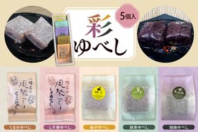 彩 ゆべし 5個入 元祖 たけだのゆべしや提供 和菓子 菓子 おやつ 山形県 東根市 hi084-005