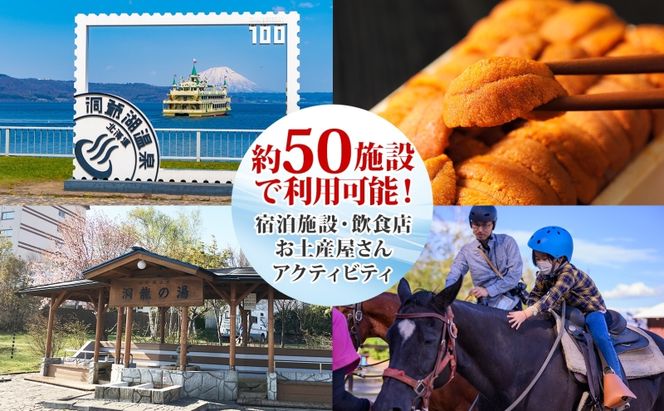 洞爺湖温泉感謝券 9000円 分 金券 クーポン 洞爺湖 湖 温泉 リゾート 有珠山 火山 自然 花火 イルミネーション 旅行 観光 宿泊 施設 北海道 