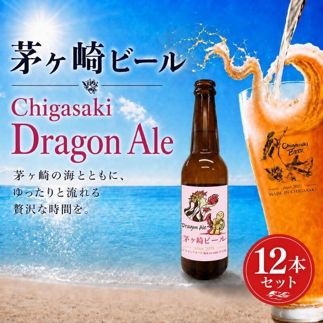 茅ヶ崎ビール (Dragon Ale) 12本セット　【お酒　ビール　クラフトビール　瓶入り　化粧箱入り】 地ビール 瓶ビール アルコール飲料 家飲み 晩酌 バーベキュー BBQ 