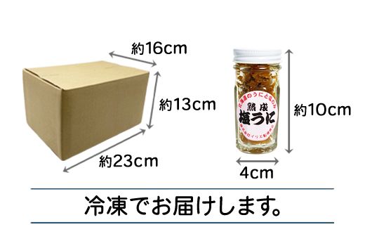 北海道産 甘塩うに 120g (60g×2) キタムラサキウニ100% ミョウバン不使用
