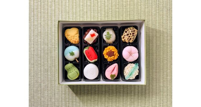 【数量限定】 お中元 ギフト 上生菓子 12個セット 贈答用 箱入り スイーツ 和菓子 餡 練り切り 上生菓子 ギフト 贈答 プレゼント 山梨 富士吉田