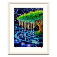 ［琉球イラストレーション］ 与儀勝之 『サガリバナ / Barringtonia』 額装LLサイズ インテリア 雑貨 アート おしゃれ おすすめ 沖縄市 / yogima office[BCAI024]