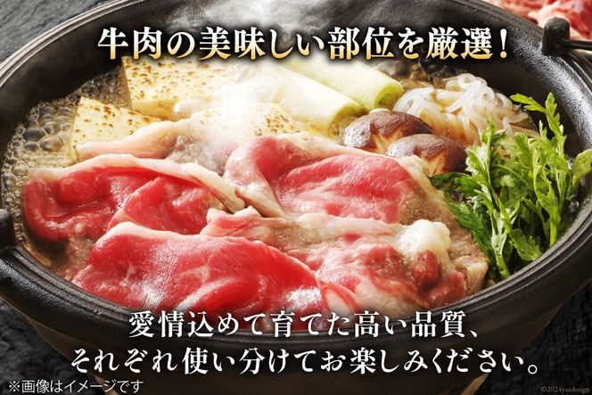 宮崎県産 黒毛和牛 スライス セット 切り落とし モモ リブロース 肩ロース カタ 500g×3 計1.5kg [サンアグリフーズ 宮崎県 美郷町 31ba0029] 小分け 冷凍 送料無料 切落し 国産 牛 経産牛 すき焼き 牛丼 炒め物 切落し 鍋 普段使い 薄切り うす切り 煮込み