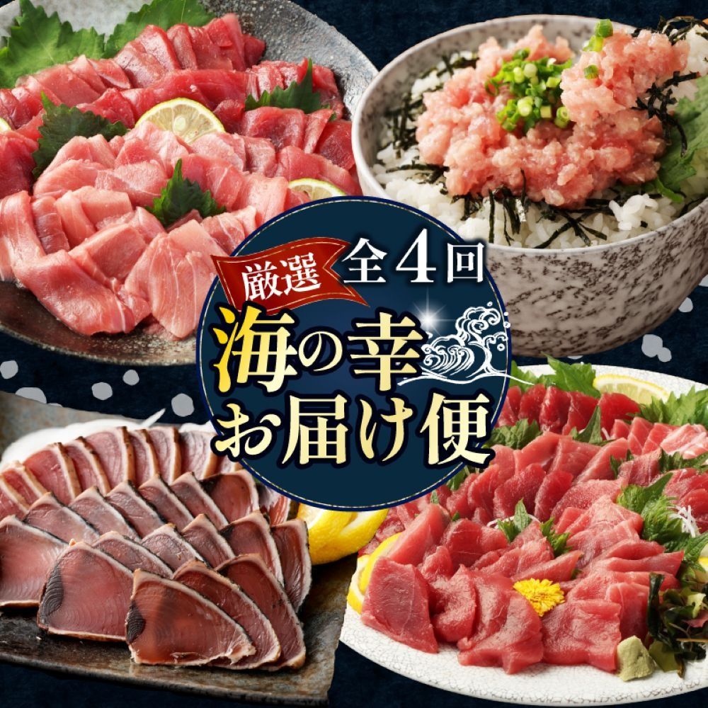 [全4回定期便] タカシン水産厳選 高知の海鮮セット 定期便 福袋 海鮮 詰め合わせ タタキ まぐろ マグロ 本まぐろ ネギトロ かつお カツオ 鰹 かつおのたたき カツオタタキ たたき 魚介 高知 室戸 all