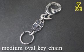 medium oval key chain