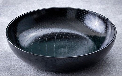 ボウル　黒摺　8.0 山中漆器 伝統工芸 工芸品 木製 漆塗 国産 日本製 F6P-3283