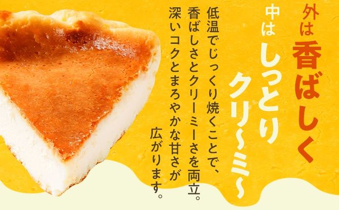 ベイクドチーズケーキ18cm（1個） 6号 約6～8人前 スイーツ ケーキ チーズケーキ 洋菓子 おやつ チーズ クリームチーズ 濃厚 ホール 冷凍 パーティ 誕生日 クリーム お祝い 手土産 福岡県 福岡 九州 グルメ お取り寄せ