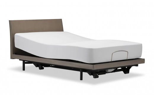 フランスベッド電動リクライニングGS-01F（2モーター：背上げ・脚上げ／3モーター：背上げ・脚上げ・上下昇降）マットレス付き　脚付きタイプ／キャスタータイプ（シングル）