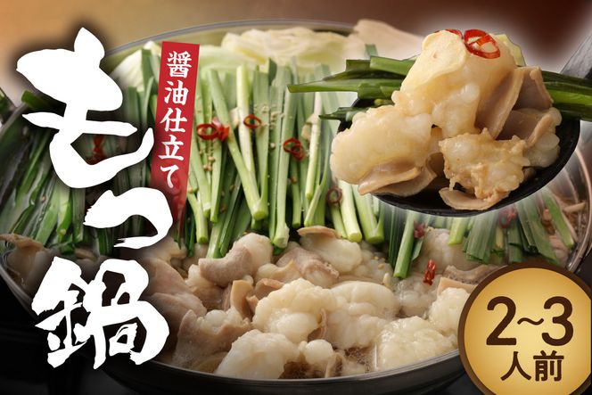 博多もつ鍋・醤油仕立て(2～3人前)【伊豆丸商店】_HA1465