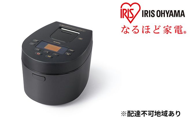 炊飯器 3合 アイリスオーヤマ IHジャー RC-IL30-B ブラック IH炊飯器 炊飯ジャー 銘柄炊き 炊き分け 低温調理 保温 タイマー発酵調理 家電 食欲の秋特集 