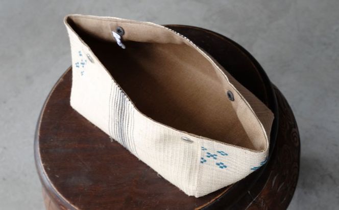 経浮花織 ティッシュケース ユーチイチチ ティッシュカバー ティッシュボックス おしゃれ かわいい 沖縄市 / FABRIC SHOP MINAMI[BCCS004-02]