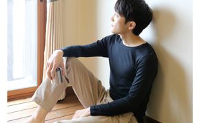 《絹生活研究所》インナー／メンズ／長袖／ブラック インナーウェア 下着 肌着 ファッション 服 男性 
