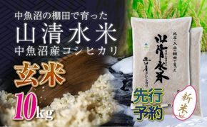 【令和8年産 先行予約】新潟県魚沼産コシヒカリ「山清水米」玄米10kg