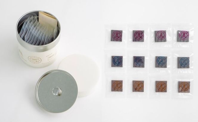 チョコレート SUNNY CHOCOLATE クラフトチョコレート【アソート缶 （3種 12枚入）+「花 -Hana- / エクアドル（ナポ）70%」＋「豆 -Mame- /ピーナッツチョコレート」】