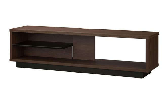 テレビ台 ローボード 幅120 TV台 OTS-120SR ウォールナット/ブラック アイリスオーヤマ 木製 テレビボード テレビラック AVボード 収納 ラック スリム 薄型 45V 50V 45型 50型 
