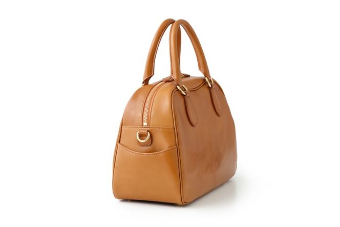 SOMES ER-56 2WAY ミニボストン M (ブラウン) [ソメスサドル 北海道 砂川市 12260859] バッグ ボストンバッグ ショルダーバッグ レザー 本革 牛革 皮 鞄 かばん