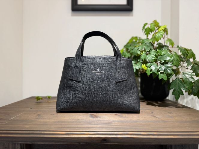 革職人が作った本革トートバッグXSシュリンク【ブラック】 304018_AX28VC03