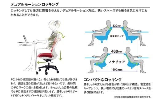 イトーキ『ノナチェア』肘つき ウレタンキャスター ブラックフレーム PV張地：ネイビーブルー（KZ337PVM1T1B2F）【EI155W1】