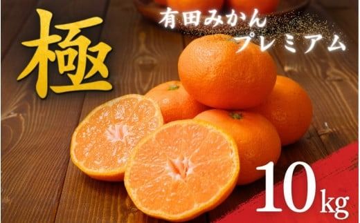 ＼光センサー選別/極 有田みかんプレミアム 10kg[光センサー 高糖度選別品]2S〜Mの小玉サイズ 有機質肥料100% ※2025年11月下旬頃〜2025年12月下旬頃に順次発送予定 ※北海道・沖縄・離島への配送不可 [nuk156C]