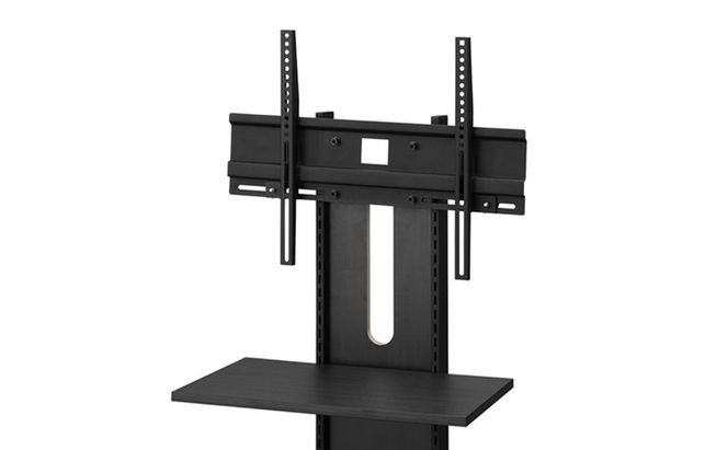 テレビ台 スタンドテレビ台 UTS-700R-BO ブラックオーク テレビスタンド ハイタイプ おしゃれ アイリスオーヤマ テレビ台 壁掛け風 テレビ台 木目調 テレビボード スタンドテレビ台 省スペース スリム 高さ調節 自立 新生活 65型 65インチ