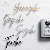 ステンレス切文字　表札　〈表札 ステンレス 切文字 切文字表札 オーダーメイド表札 アンティーク表札 おしゃれ 戸建 マンション 新築 引っ越し〉 