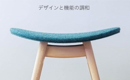 nomade stool 〈 Beech × Blue 〉 糸島市 / nomade design [AIF004]