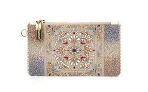 【文庫屋大関】すっきりカードケース　夢幻のタピ【皮革工芸品】 ファッション小物 雑貨 フラグメントケース 小銭入れ付き 収納 スマート 日本製 