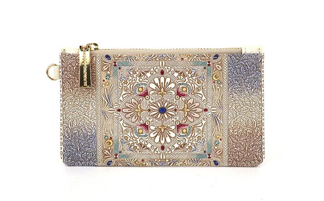 【文庫屋大関】すっきりカードケース　夢幻のタピ【皮革工芸品】 ファッション小物 雑貨 フラグメントケース 小銭入れ付き 収納 スマート 日本製 